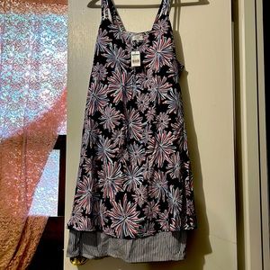 Crown and Ivy fireworks dress, lined NWT